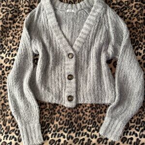 NWOT Gray Knit Cardigan